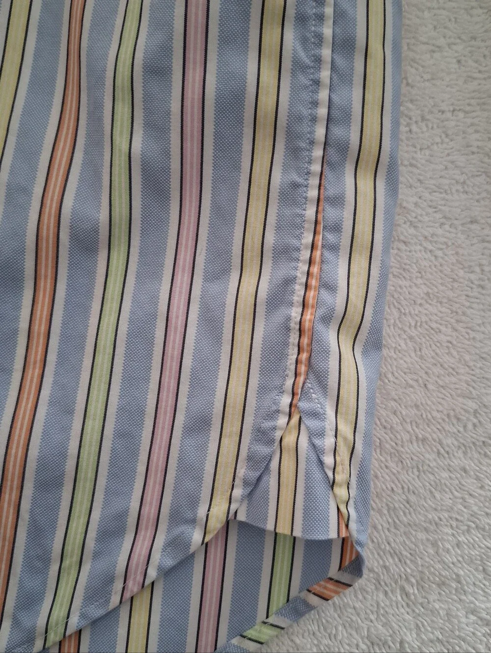 Brooks Brothers Country Club Shirt Sz XXL 100%Egyptian Cotton Multicolor Stripes
